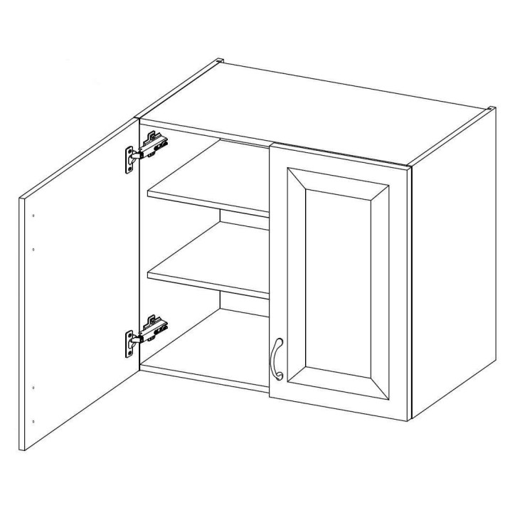 Ensemble cuisine STILO gris argile/blanc 250 cm