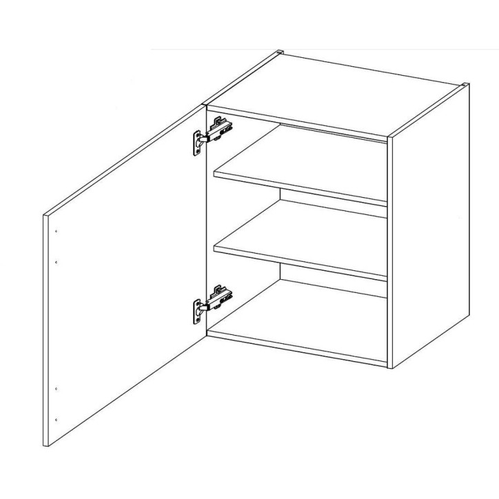 Ensemble cuisine STILO gris argile/blanc 250 cm
