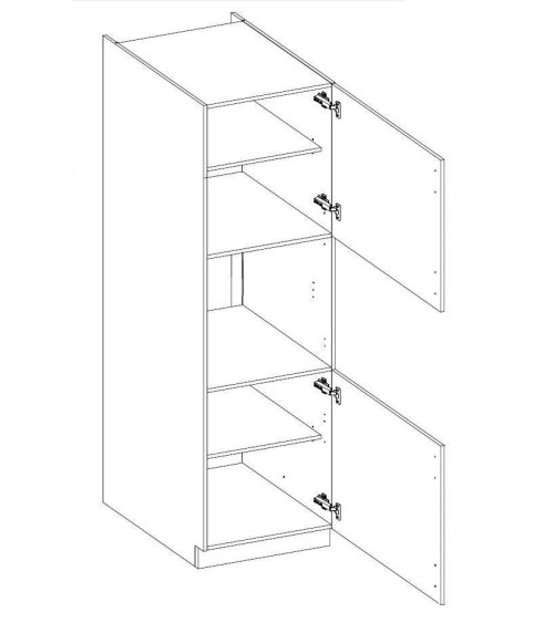Ensemble cuisine en L STILO gris/chêne 210x350 cm