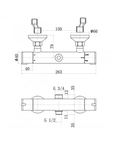 Ensemble de douche thermostatique VENNESLA