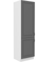 Ensemble cuisine en L STILO gris poussière/blanc 470 cm