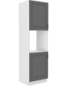 Ensemble cuisine en L STILO gris poussière/blanc 470 cm