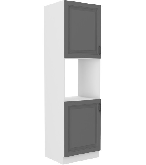 Ensemble cuisine en L STILO gris poussière/blanc 285x170 cm