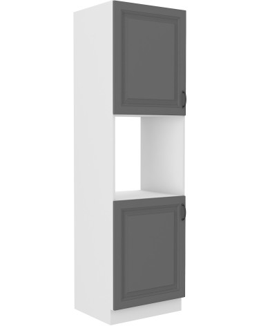 Ensemble cuisine en L STILO gris poussière/blanc 285x170 cm