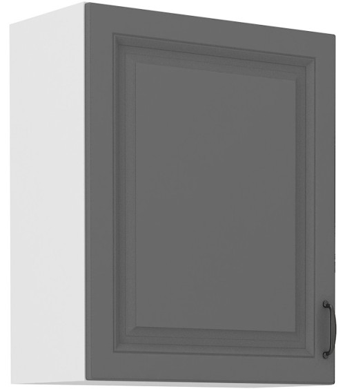 Ensemble cuisine en L STILO gris poussière/blanc 285x170 cm