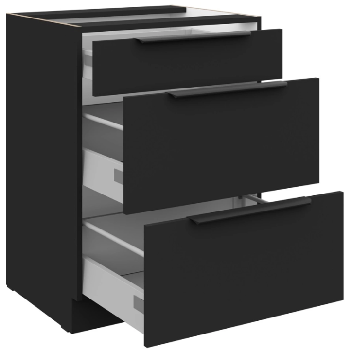 Cuisine Siena noire 260 cm