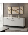 Buffet MOON blanc 4 portes 1 tiroir 160 cm blanc