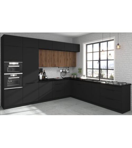 Cuisine d'angle Siena noire 330X210