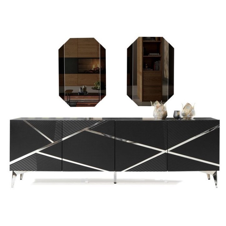 Buffet DIAMOND NOIR 4 portes