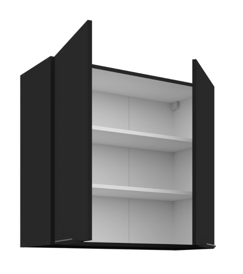 Cuisine à angle double Siena noire