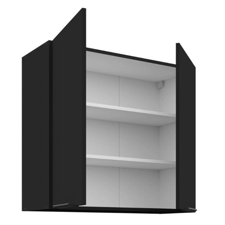 Cuisine à angle double Siena noire