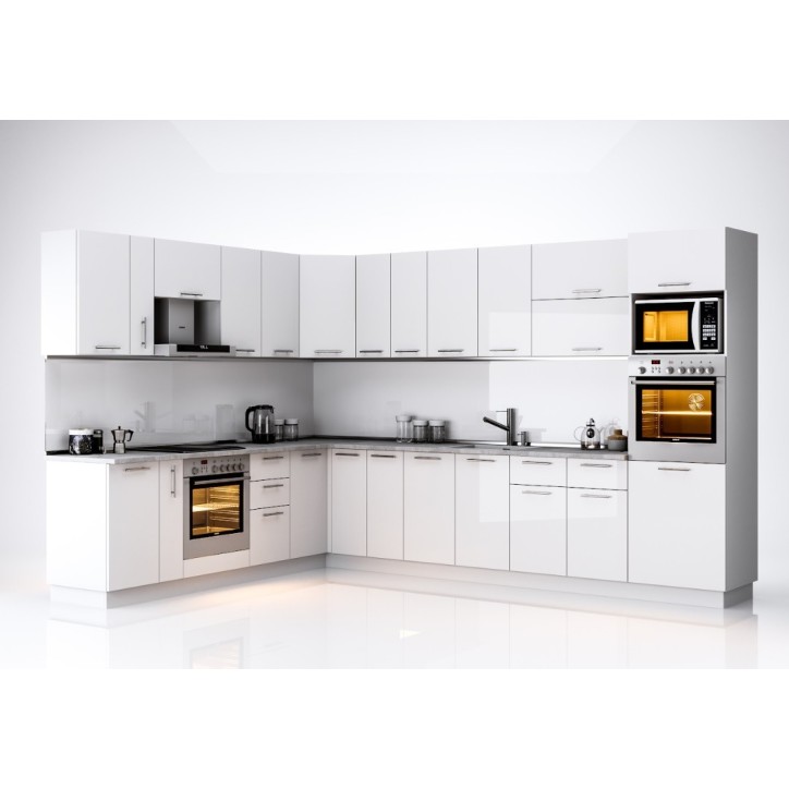 Cuisine d'angle GLORY blanche