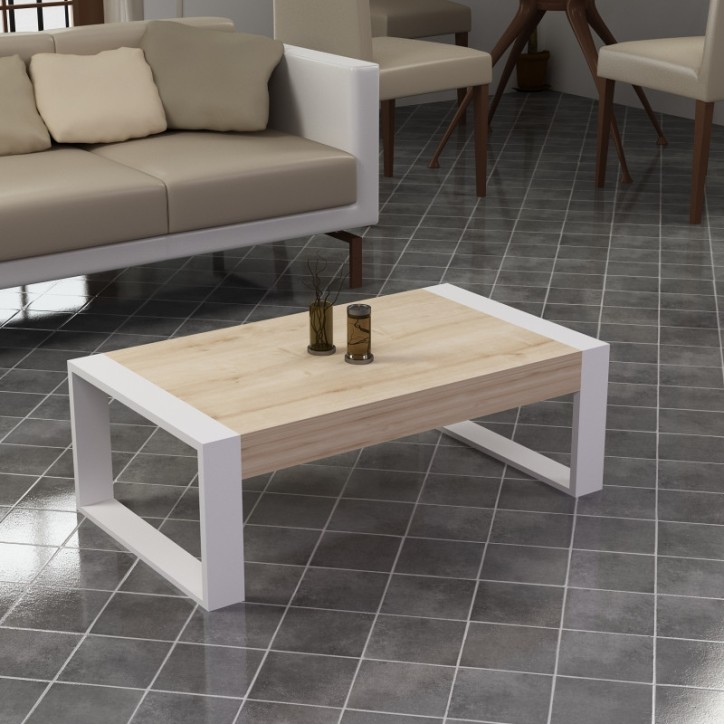 Tavolino RETRO 90 cm bianco pino