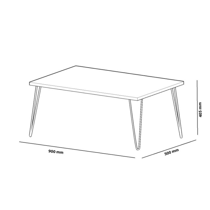 Table basse ESCA chêne