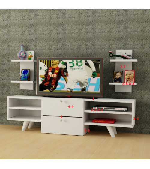 Ensemble meuble TV ALMIRA