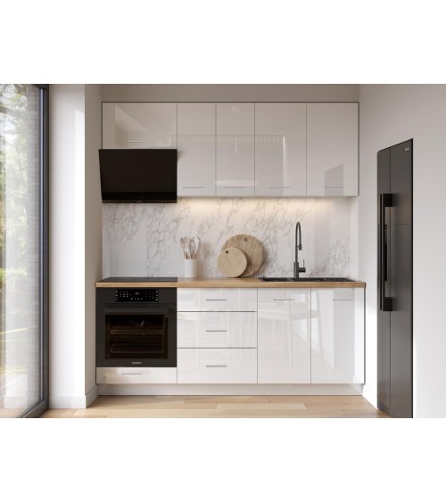 Cuisine GLORY blanche 200 cm