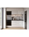 Cuisine MILLENIUM blanche laquée 200 cm
