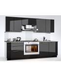 Cuisine GLORY noire 200 cm