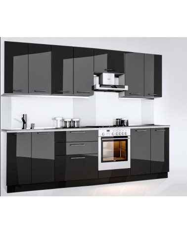 Cuisine GLORY noire 260 cm