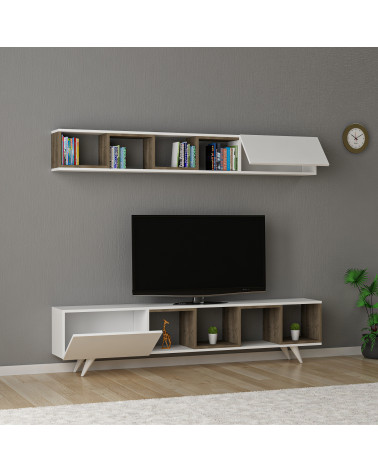 Ensemble meuble TV DORUK BLANC - NOYER