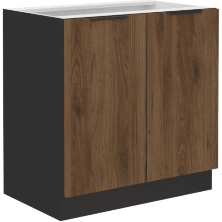 Cuisine MONZA en noir mat et brun