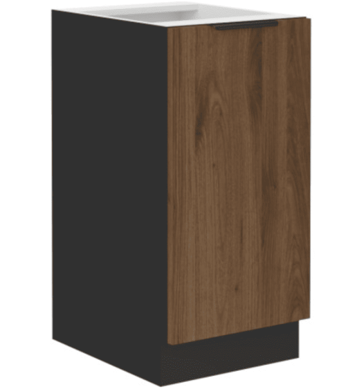 Cuisine MONZA en noir mat et brun