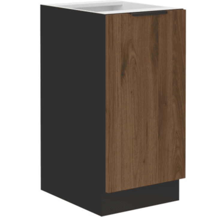 Cuisine MONZA en noir mat et brun