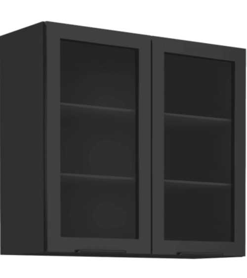 Cuisine MONZA en noir mat et brun