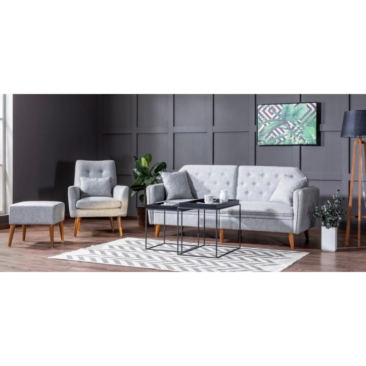 Canapé convertible TERRA gris