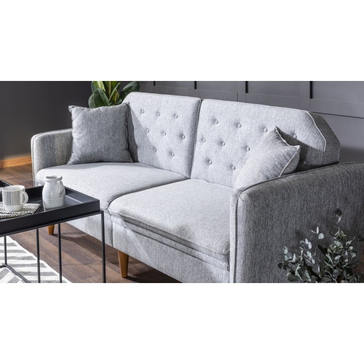 Canapé convertible TERRA gris clair