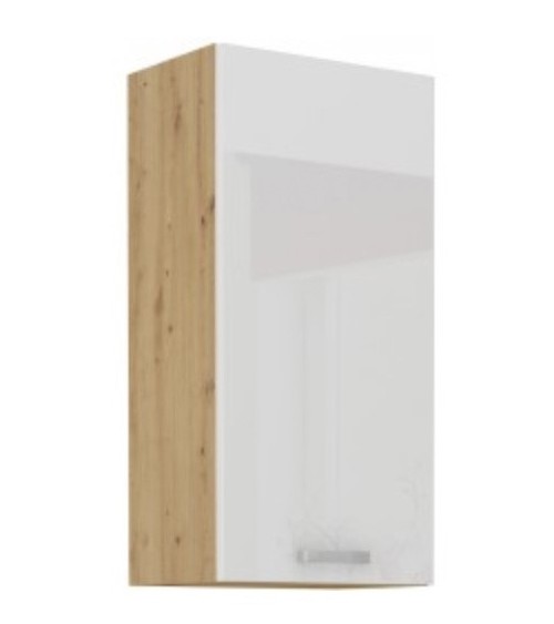 Ensemble cuisine en L ARTISAN blanc & chêne 285x110 cm