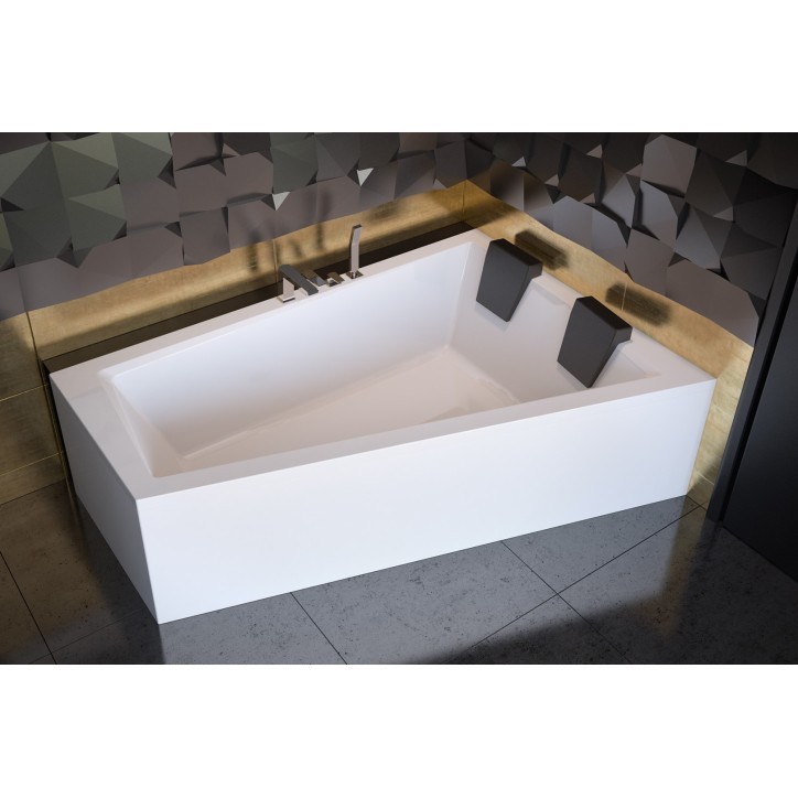 Rechte Eckbadewanne INTIMA DUO in 170 oder 180 cm