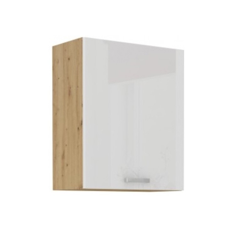 Ensemble cuisine en L ARTISAN blanc & chêne 285x110 cm