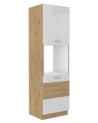 Ensemble cuisine en L ARTISAN blanc & chêne 285x110 cm