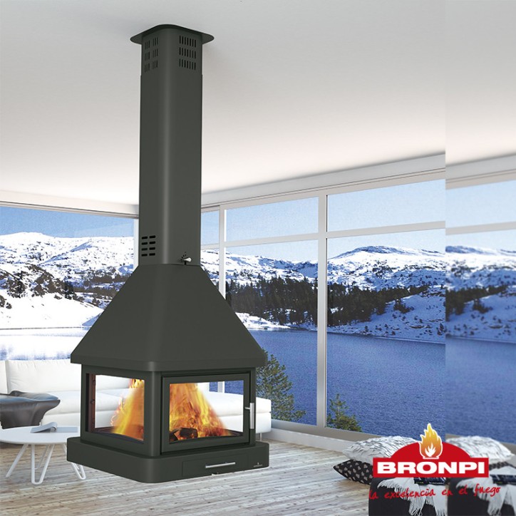 Houtkachel CABIMAS II 4-zijdig glas 16 kW