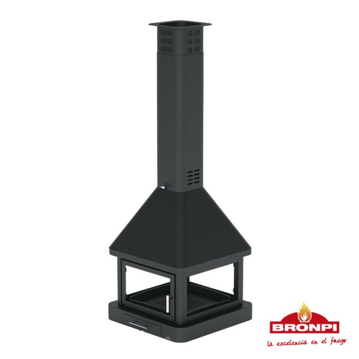 Stufa a legna CABIMAS II 4 lati vetrati 16 kW Stufa a legna CABIMAS II 4 lati vetrati 16 kW