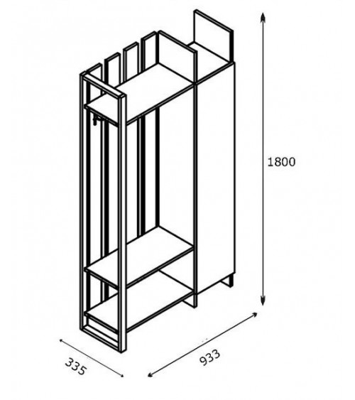 Meuble d'entrée  PRO   blanc