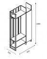 Meuble d'entrée PRO blanc