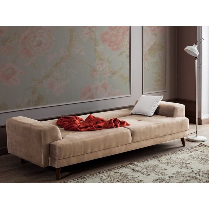 Divano letto VIVENTE ,Taupe