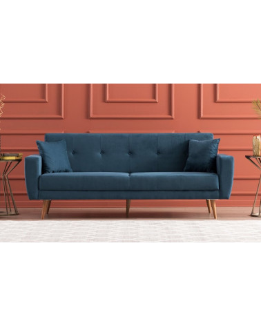 Slaapbank blauw VIVALDE