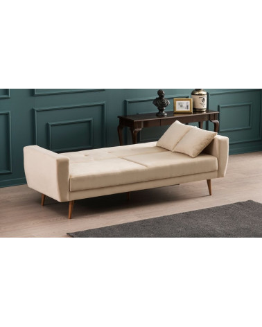 Canapé convertible  VIVALDE Crème