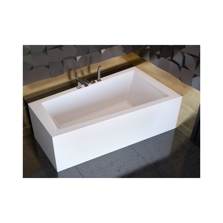 Bañera esquinera INTIMA 150 / 160 cm, ángulo derecho  con faldón