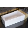 Bañera asimétrica de INTEGRA 150/170 x 75 cm con barrera de la bañera