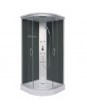 Cabine douche PUNTO Noir 90 x 90 x 215 cm