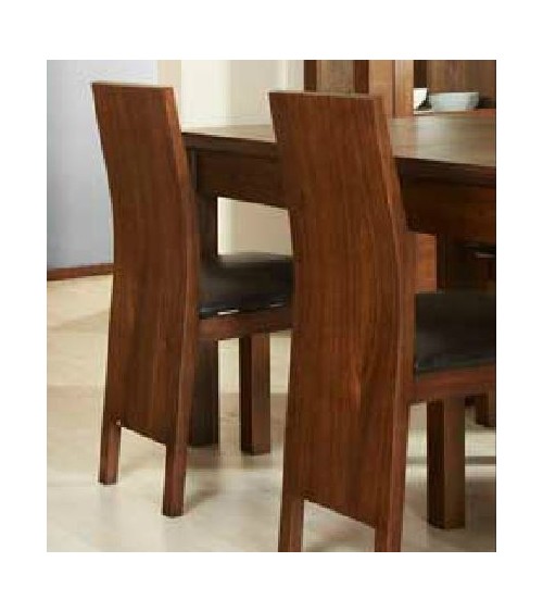 Salle à manger complète CASSETTI chêne massif foncé