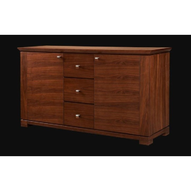 Salle à manger complète CASSETTI chêne massif foncé Salle à manger complète CASSETTI chêne massif foncé