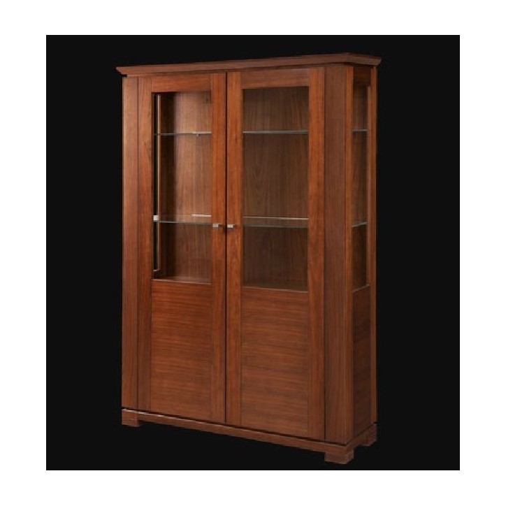 Salle à manger complète CASSETTI chêne massif foncé Salle à manger complète CASSETTI chêne massif foncé