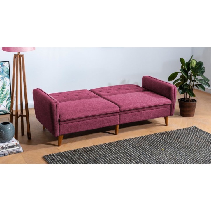 Canapé convertible TERRA BORDEAUX