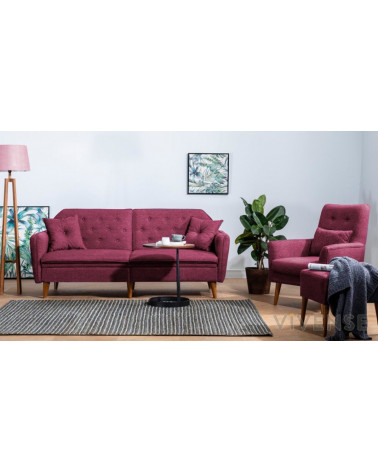 Sofá-cama TERRA BORDEAUX