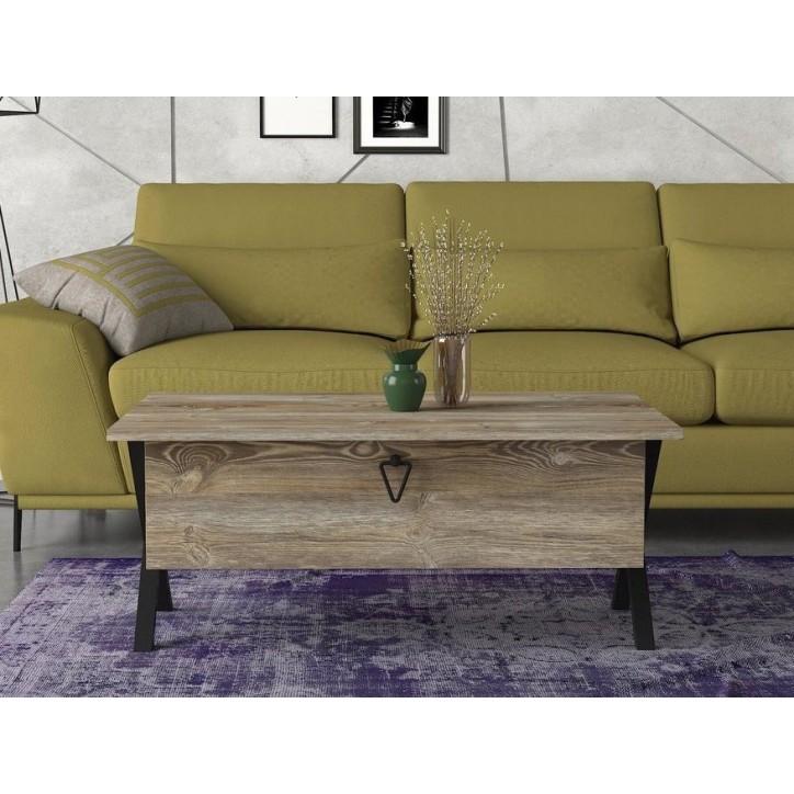 Mesa de centro IRON 90cm roble Mesa de centro IRON 90cm roble